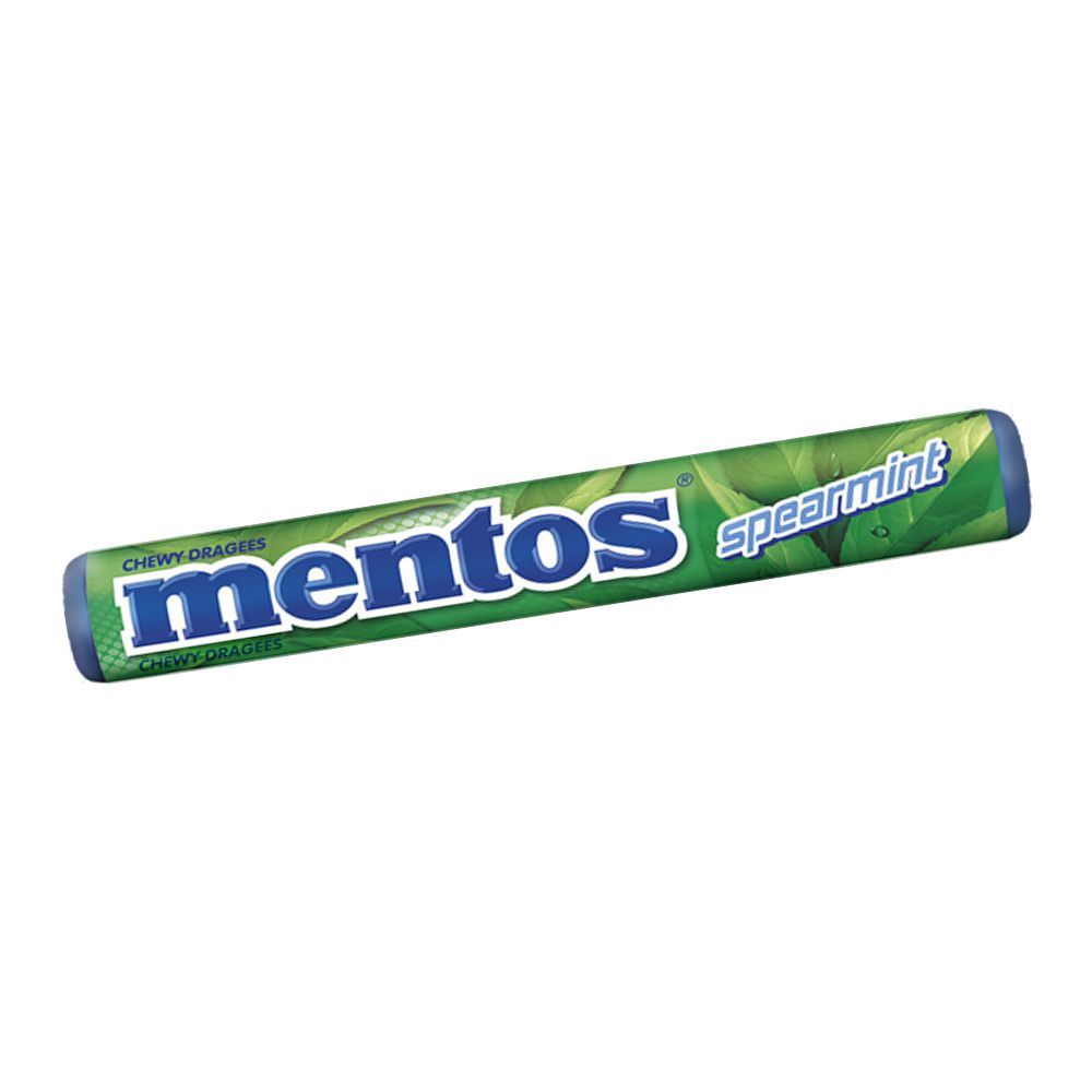 MENTOS CHEWY DRAGEES SPEARMINT ROLL