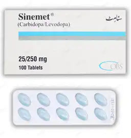 SINEMET 25/250MG TABLET 10X10S