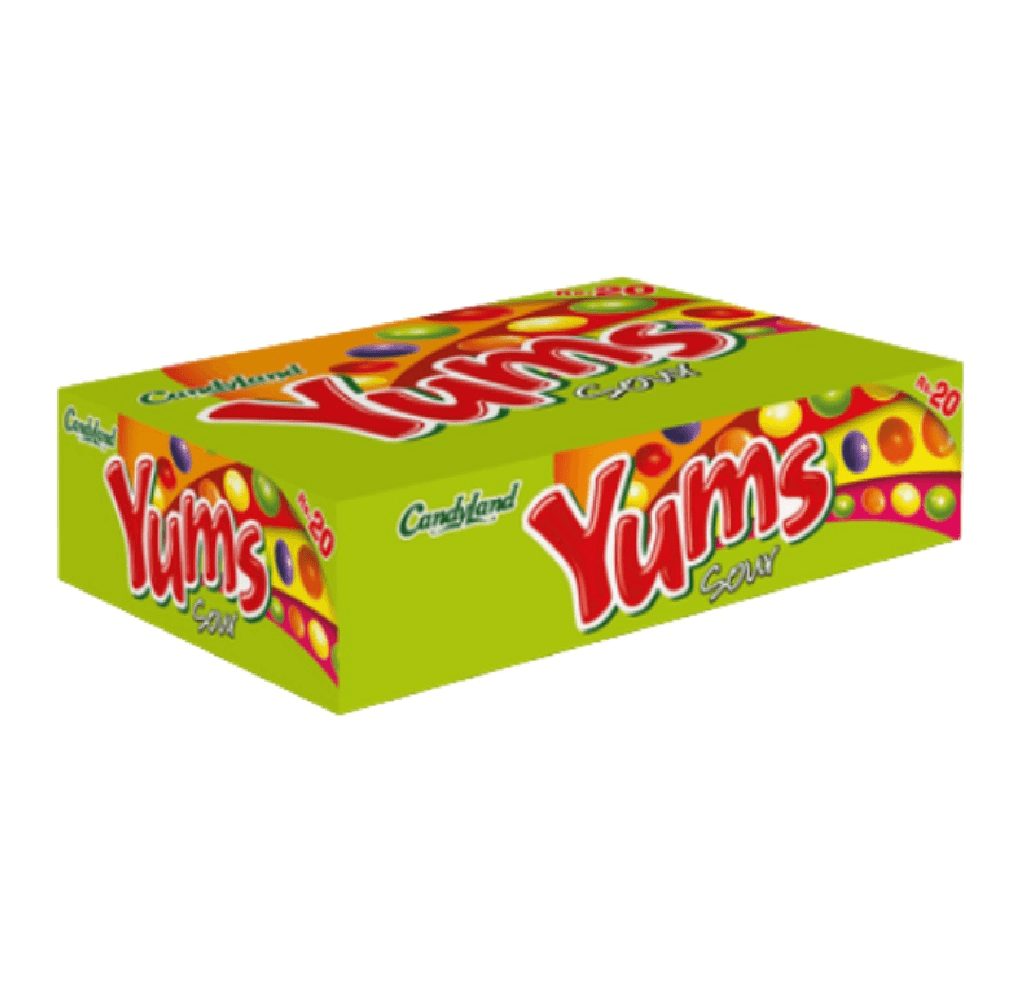 CANDYLAND YUMS SOUR CHEWS (RS 20) 12's