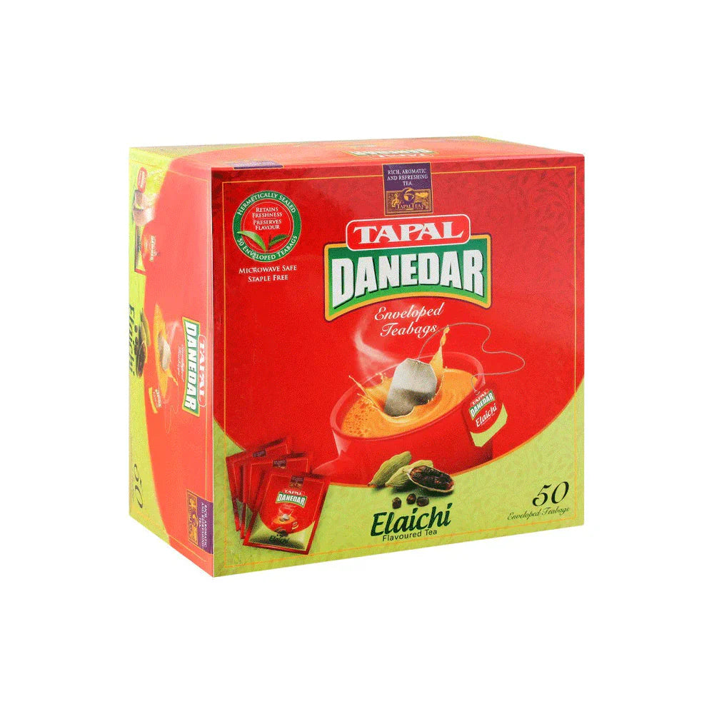 TAPAL DANEDAR TEA BAGS ENVELOP ELAICHI 50S 100 GM