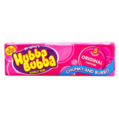WRIGLEY'S HUBBA BUBBA GUM FANCY FRUIT BUBBLE 56Pcs