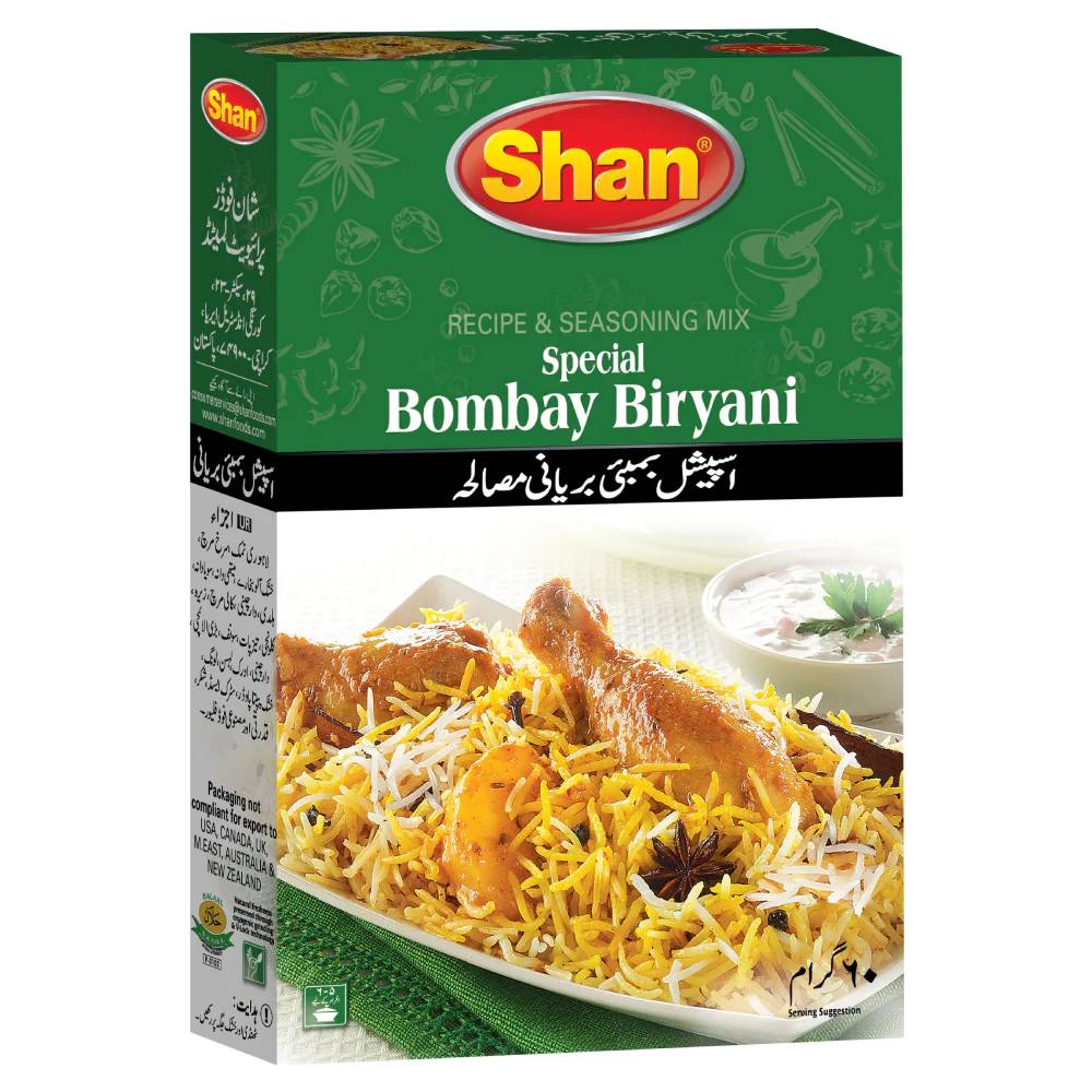 SHAN SPECIAL BOMBAY BIRYANI MASALA 60 GM