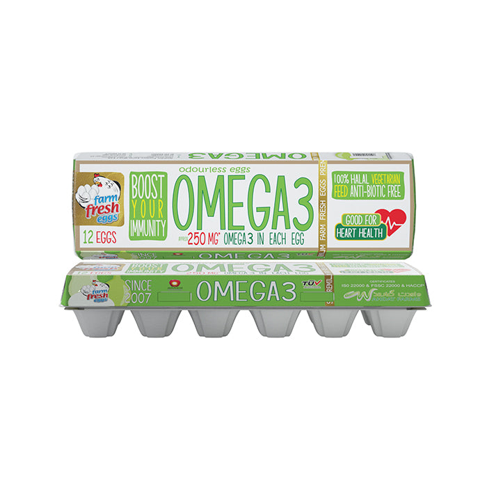 FARM FRESH EGGS OMEGA3 12 PIECES
