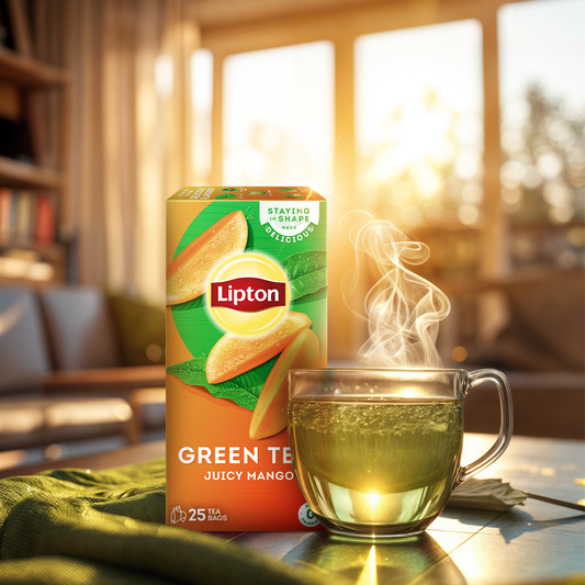 LIPTON GREEN TEA JUICY MANGO 25BAGS