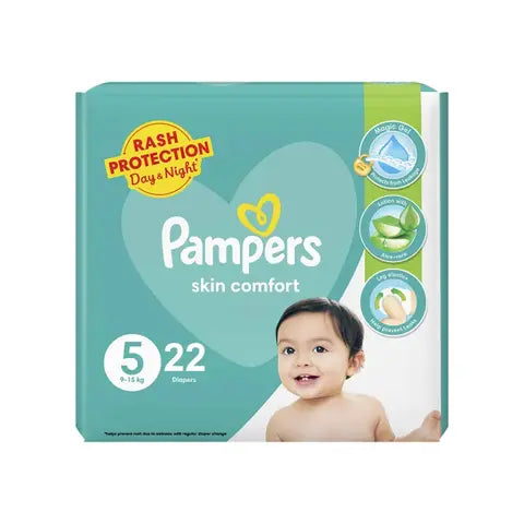 PAMPERS DIAPERS JUMBO PACK 9-15KG 5NO 22S