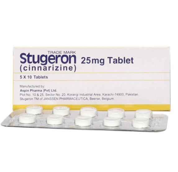 STUGERON TABLET 25 MG 10X5S