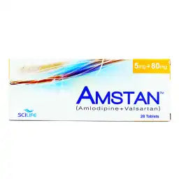AMSTAN 5MG+160MG TABLET 2X14S