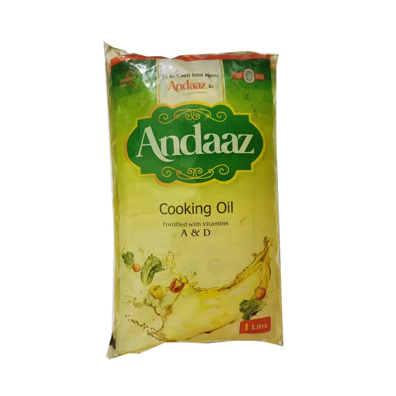 ANDAAZ COOKING OIL 1LTR POCH