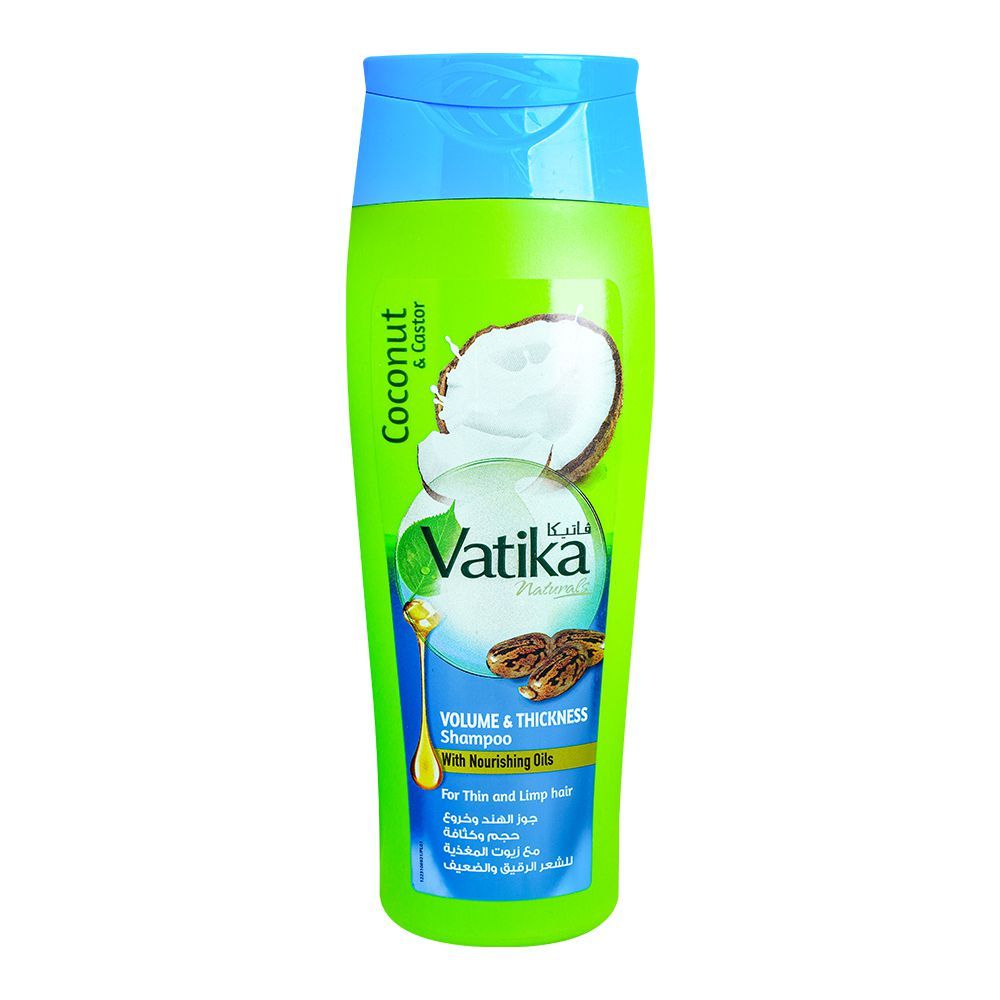 VATIKA COCONUT AND CASTOR SHAMPOO 400ML
