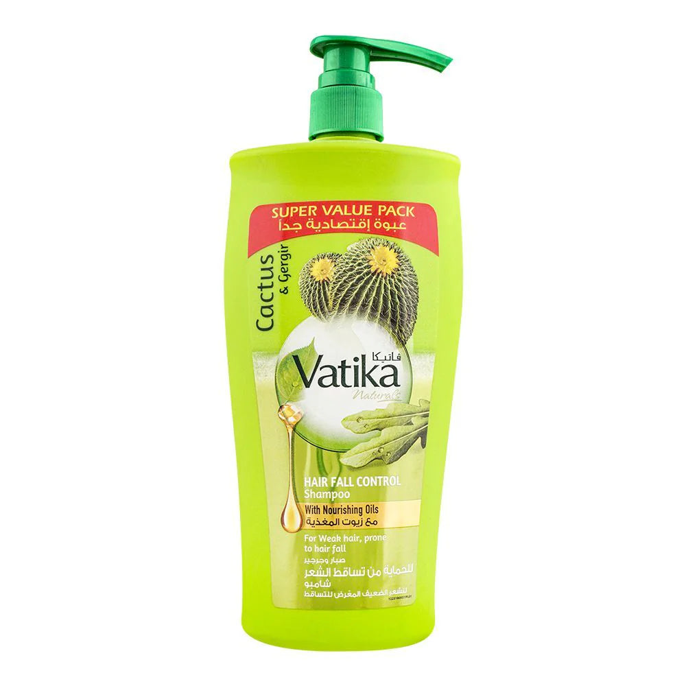 VATIKA CACTUS & GERGIR HAIR FALL CONTROL SHAMPOO 650ML