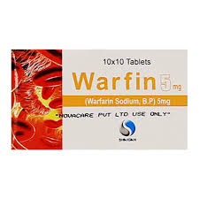 WARFIN TABLET 5 MG 10X10S