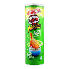 PRINGLES CHIPS SOUR CREAM& ONION 158G