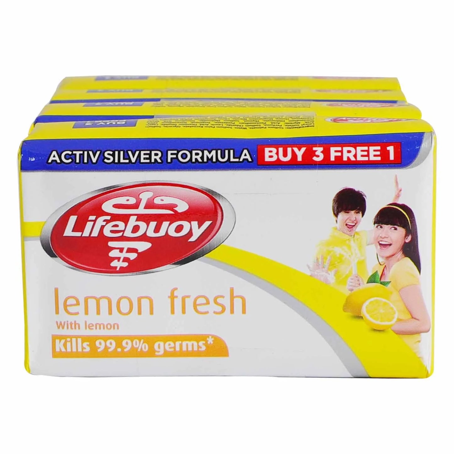 LIFEBUOY LEMON FRESH SOAP 3X1, 130G