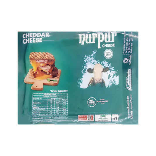 NURPUR CHEDDAR CHEESE BLOCK 200GM