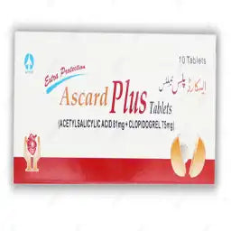 ASCARD PLUS TABLET 81MG+75MG 10'S