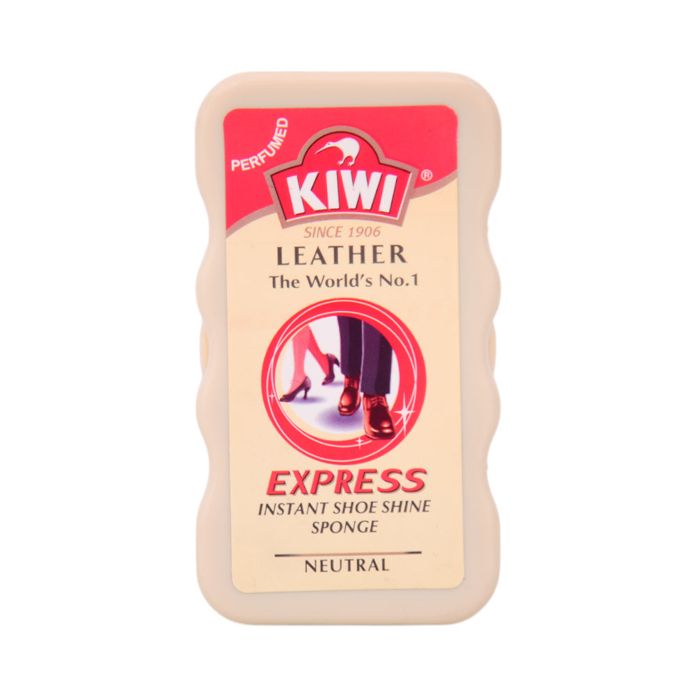 KIWI EXPRESS INSTANT SHOE SHINE SPONGE  (NEUTRAL)