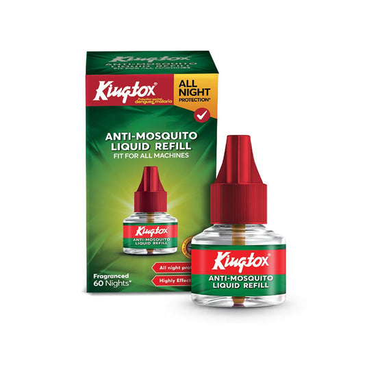 KINGTOX ANTI-MOSQUITO LIQUID REFILL KIT INSTANT PROTECTION ALL NIGHT 45ml