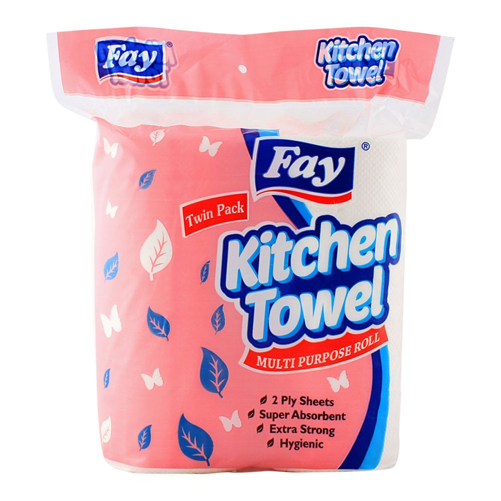 FAY KITCHEN TOWEL  ROLL TWIN PACK