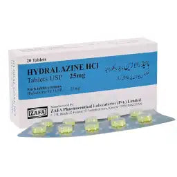 HYDRALAZINE HCI TABLETS 25MG 2X10'S