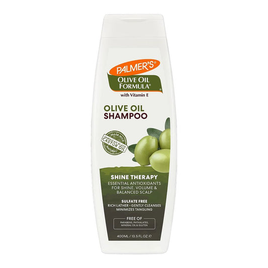PALMER's OLIVE OIL SHINE THERAPY SHAMPO0 WITH JAMAICAN BLACK + CASTOR OIL FOR DULL, DRY OR FRIZZY PRONE HAIR, 400ML