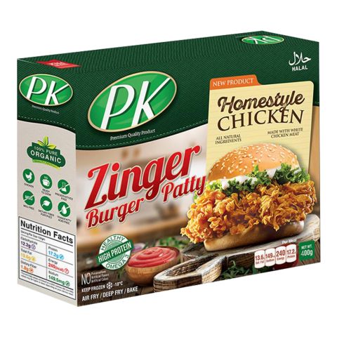 PK MEAT HOMESTYLE ZINGER BURGER PATTY 8 PIECES