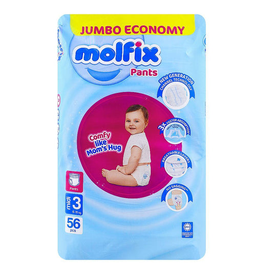 MOLFIX PANTS MIDI NO3 4-9 KG 56 PCS