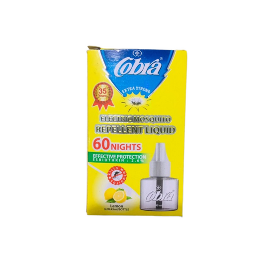 COBRA ELECTRIC MOSQUITO REPELLENT LIQUID LEMON 45ml
