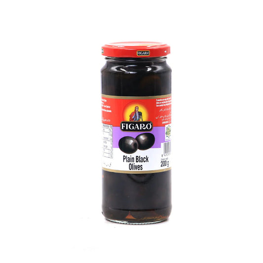 FIGARO OLIVES 200G PLAIN BLACK