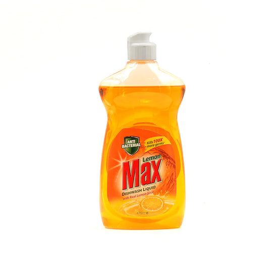 LEMON MAX DISHWASH LIQUID ANTI-BACTERIAL 475ML