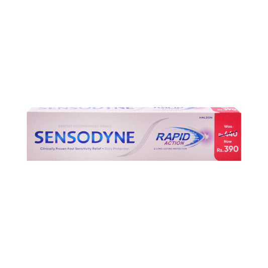 SENSODYNE TOOTH PASTE RAPID ACTION 100GM (RS.50 OFF)