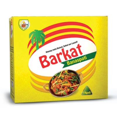 BARKAT BANASPATI GHEE POLY BAG 1KG  x5