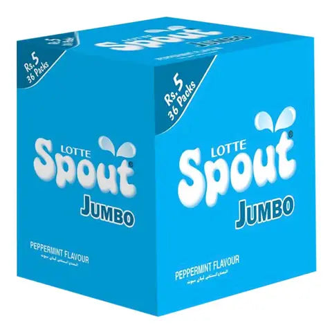 LOTTE SPOUT JUMBO PEPPERMINT (RS 5) 36pcs