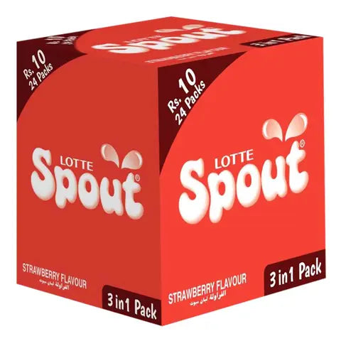LOTTE SPOUT STRAWBERRY 3in1 (RS 10) 24pcs