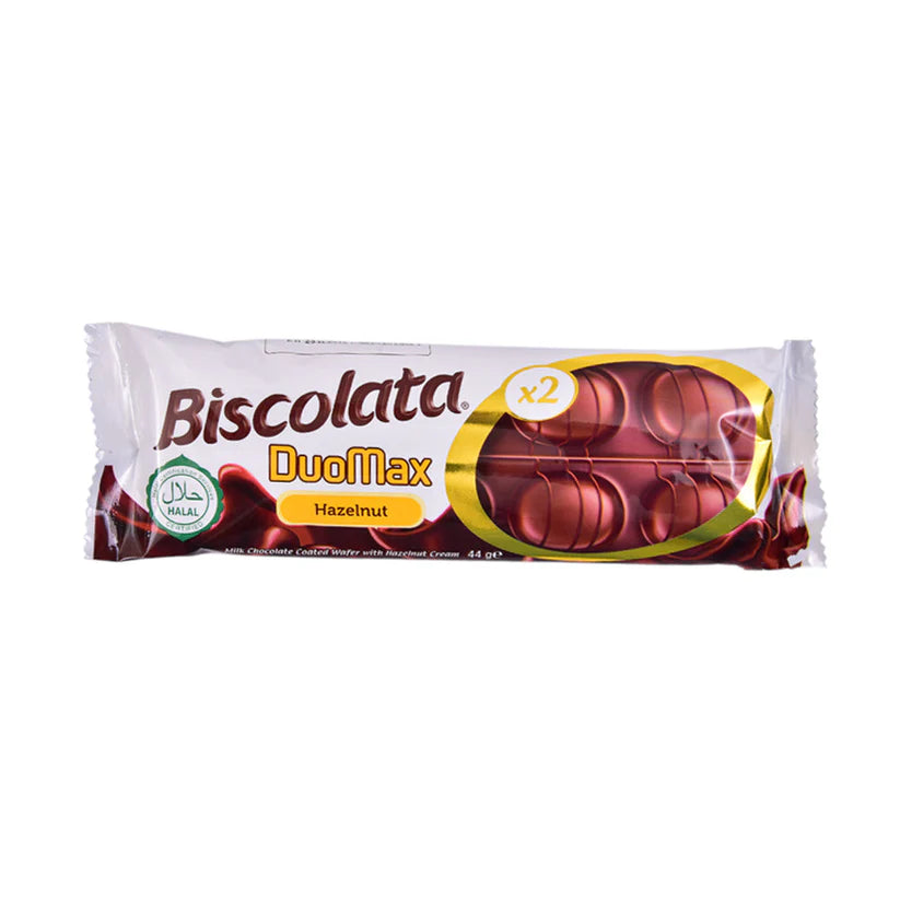 BISCOLATA WAFER DUOMAX HAZELNUT CHOCOLATE 44 GM