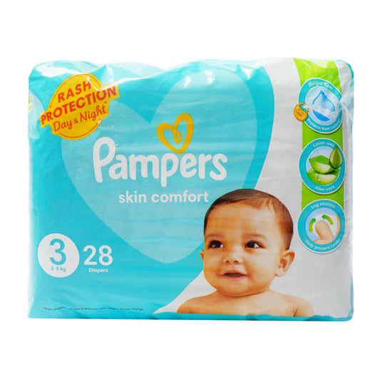 PAMPERS DIAPER  MIDI NO-3 5-9KG 28 PCS