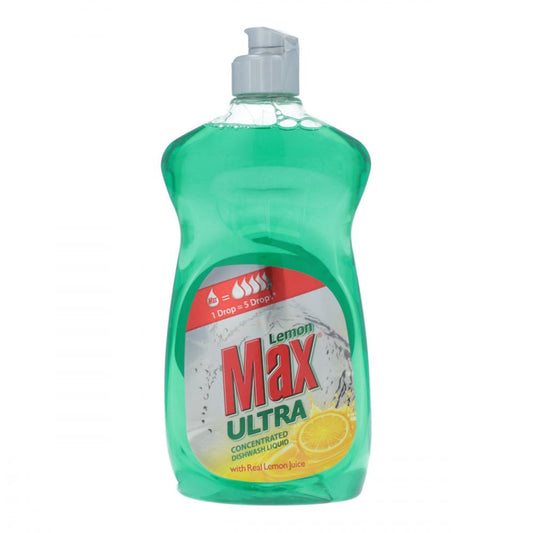 LEMON MAX DISHWASH LIQUID ULTRA GREEN 500 ML