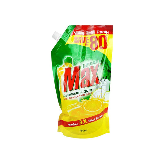MAX LIQUID LEMON POCH 750ML