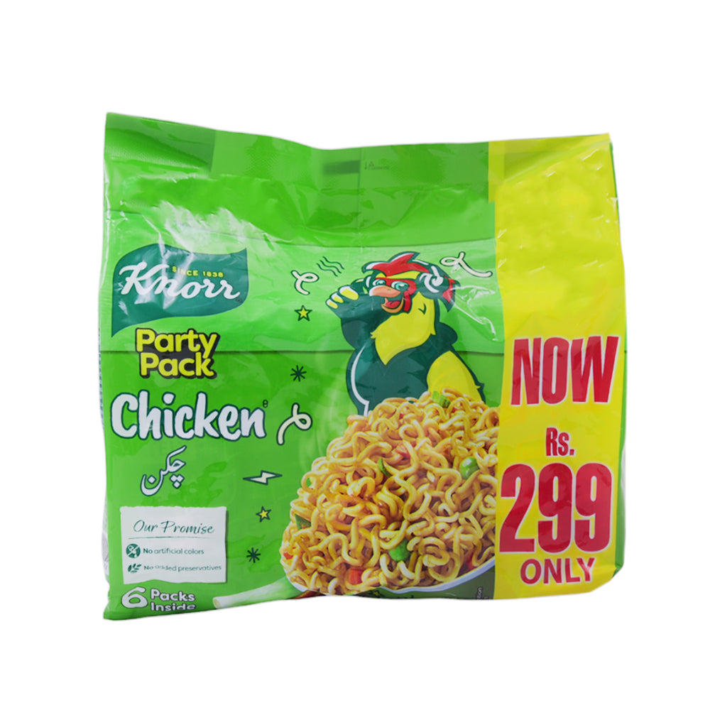 KNORR NOODLES CHICKEN PROMO PACK 1X6 300 GM