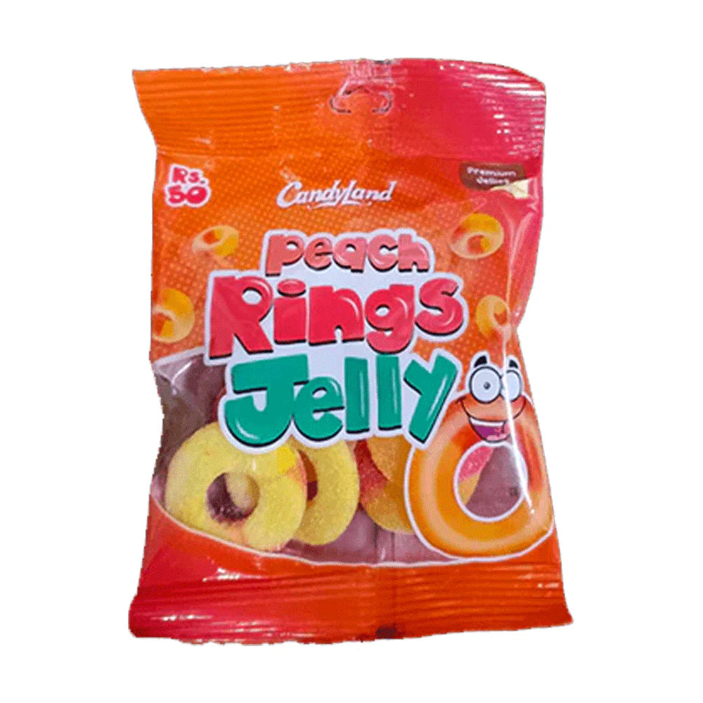 CANDYLAND PEACH RINGS JELLY