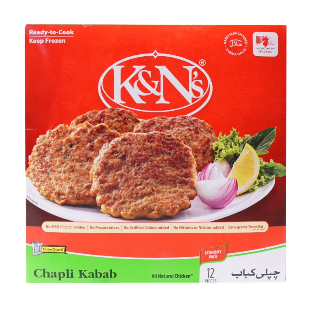 K&N'S CHAPLI KABAB 12 PCS 900 GM