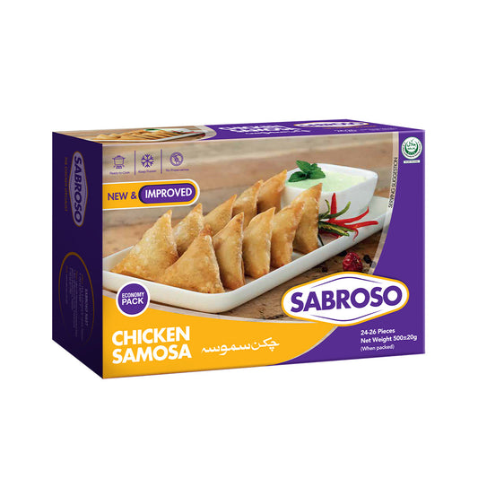 SABROSO CHICKEN SAMOSA 26 PCS 500GM