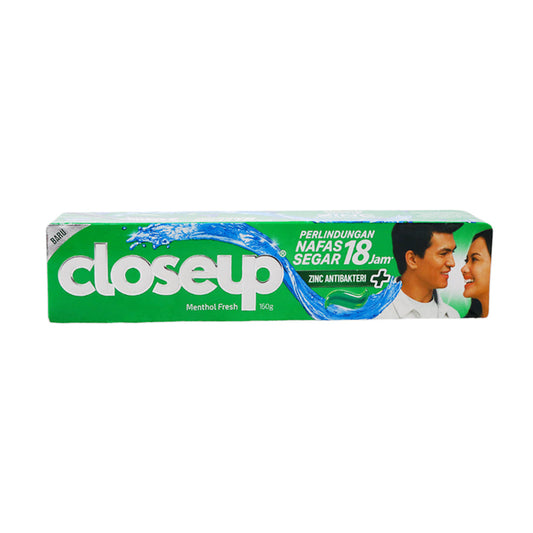 CLOSE UP GEL TOOTH PASTE MENTHOL FRESH FLUORIDE 160 GM
