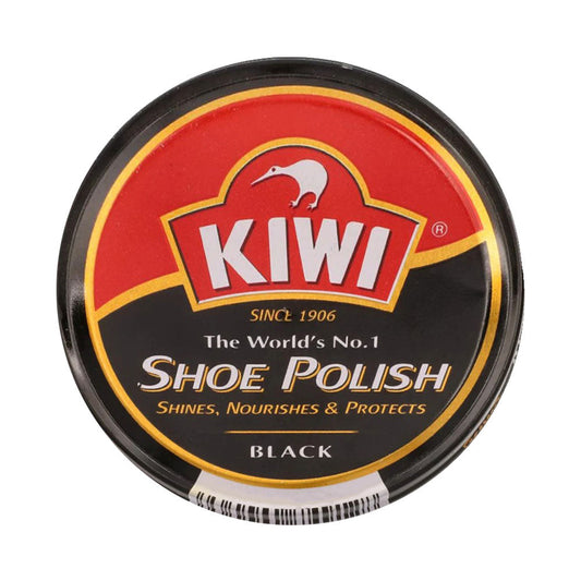KIWI SHOE POLISH BLACK TIN 90 ML