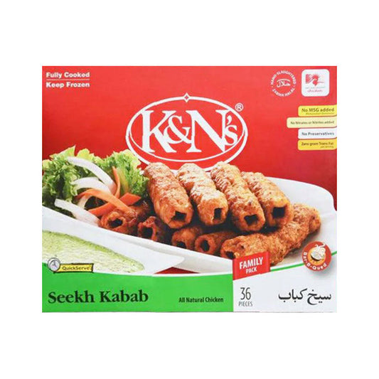 K AND N SEEKH KABAB FAMILY PACK 36 PCS 1.08 KG