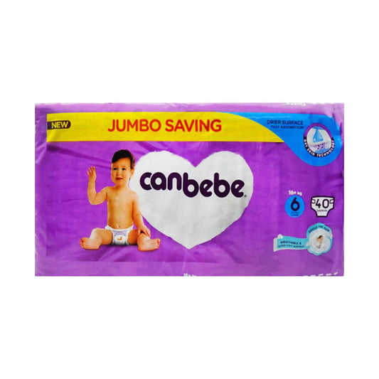 CANBEBE DIAPER  EXTRA LARGE 6 40PCS 16PLUS