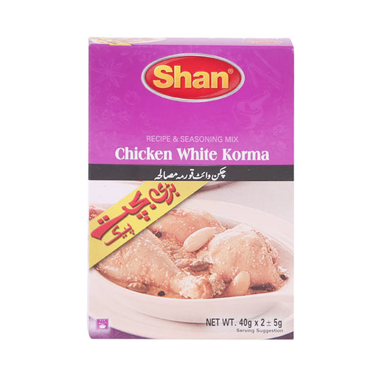 SHAN CHICKEN WHITE KORMA MASALA DOUBLE PACK 2X40 GM
