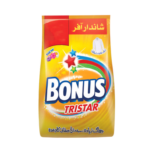 BONUS WASHING POWDER TRISTAR POUCH 430 GM