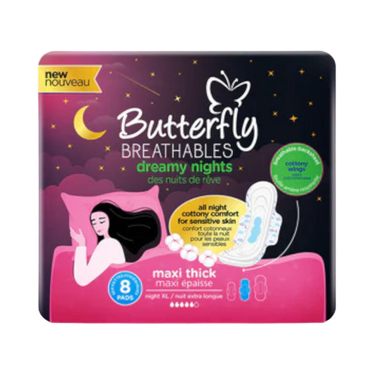 BUTTERFLY DREAMY NIGHTS COTTON MAXI THICK 8 PCS