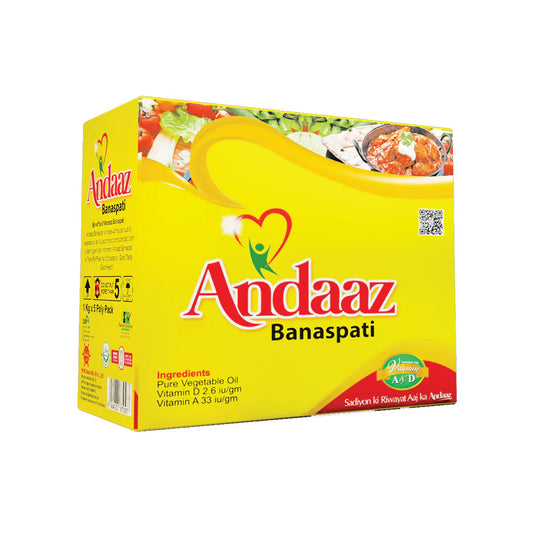 ANDAAZ BANASPATI GHEE POLY BAG 1KGX5