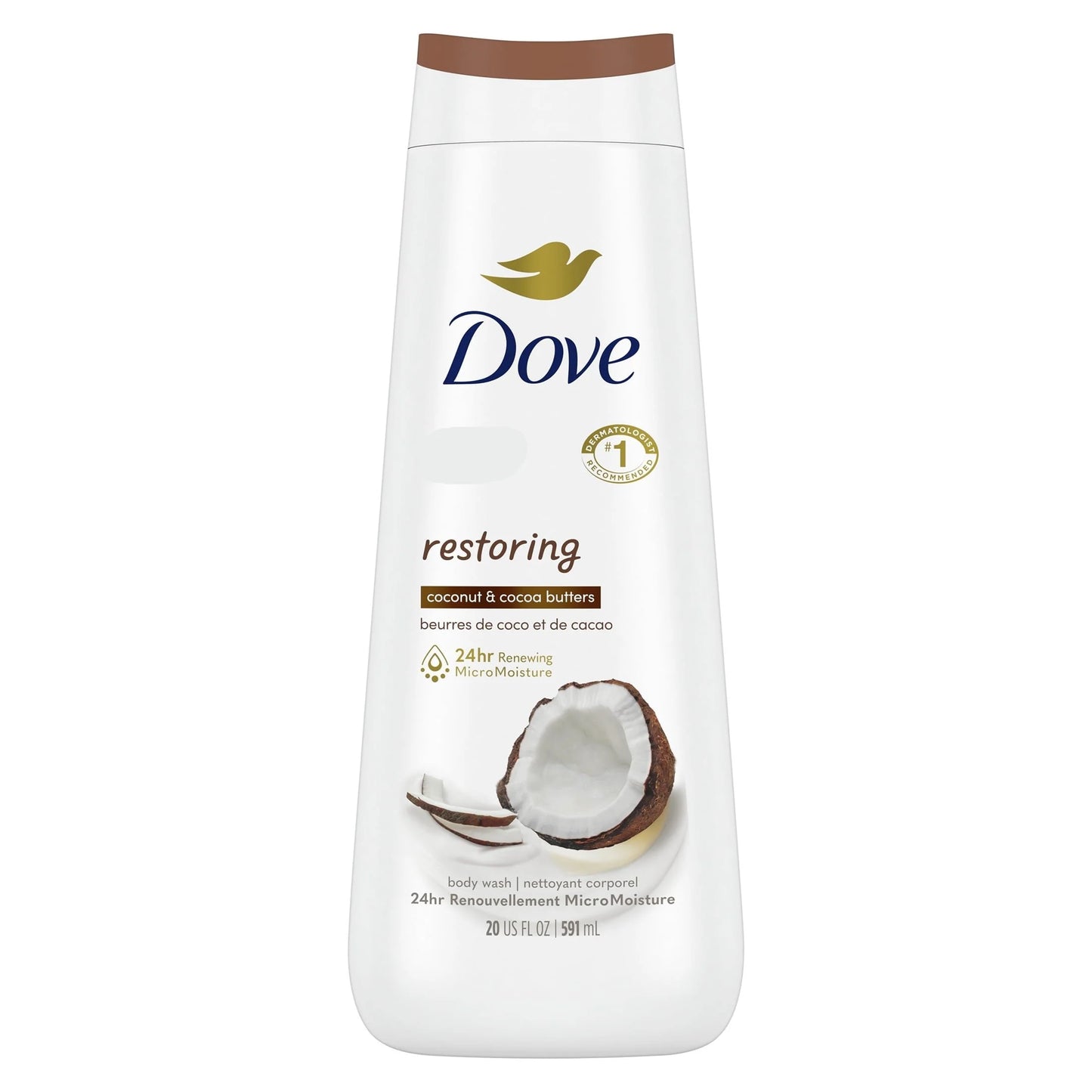 DOVE RESTORING COCONUT & COCOA BUTTER 591 ML